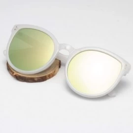 Oversized Fashion Polarized Oversized Cat Eye Sunglasses for Women - Green - C318I5L90XQ $15.18