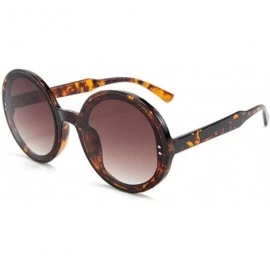Round Trendy Oversized Round Sunglasses for Women Big Frame Eyewear UV Protection - C4 - CC190OCN2QX $12.18