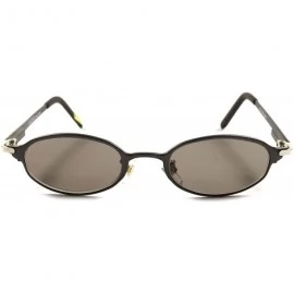 Oval Classic Vintage 80's Hot Retro Urban Mens Womens Cool Small Oval Sunglasses - Gray - CQ189ANII0I $13.81