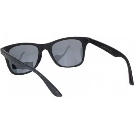 Rectangular Mens Polarized Hipster Wood Grain Print Plastic Rectangular Sunglasses - Grey Wood Black - CG18ONQ58LH $9.48