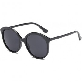 Sport Female Big box Sunglasses Shade Glasses Men and women Sunglasses - Black - CI18LLCLO6X $20.54
