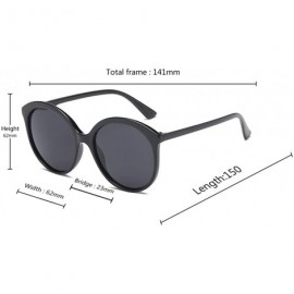 Sport Female Big box Sunglasses Shade Glasses Men and women Sunglasses - Black - CI18LLCLO6X $10.65