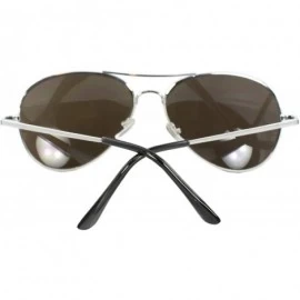 Aviator Pilot Fashion Aviator Sunglasses Silver Black Frame Emerald-Purple Mirror Lenses for Men and Women - C21197GYIBR $7.60
