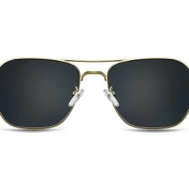 Goggle Stylish European Sunglasses Definition Fashionable - 3. Gold-framed Bean Curd Foot Set for Fading Tea - C218TKL0LNQ $7.40