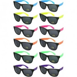 Wayfarer 12 Bulk 80s Neon Party Sunglasses for Adult Party Favors with CPSIA certified-Lead(Pb) Content Free - CY18E6OHGS6 $1...