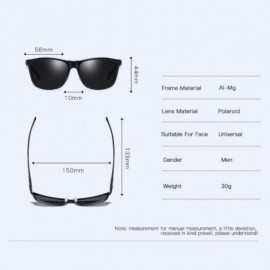 Sport Polarizing sunglasses- Al-Mg driving glasses- sunglasses- outdoor sports cycling glasses - E - CT18QC9YZ5Q $31.47
