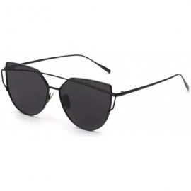 Oversized Pink Vintage Mirror Female Women Cat Eye Sunglasses Er Ladies Sun Glasses Oculos Feminino - C6 - CB198AIIEC7 $32.91