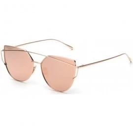 Oversized Pink Vintage Mirror Female Women Cat Eye Sunglasses Er Ladies Sun Glasses Oculos Feminino - C6 - CB198AIIEC7 $17.58