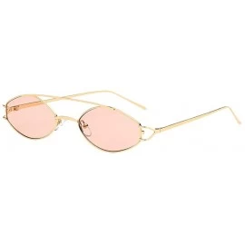 Semi-rimless Fashion Polarized Sunglasses Unisex Vintage Oval Shape Sunglasses Glasses Eyewear For Men/Women - G - CF18NW8EZC...