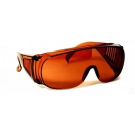 Shield Large Fit Over Sunglasses Blue Blocking Amber UV Protection By CSC - CD12GX4SQTP $21.59