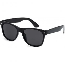 Wayfarer Classic Eyewear 80's Retro Large Horn Rimmed Style Sunglasses - Wayfarer / Black / Tint - CD12GHKZMBP $18.13