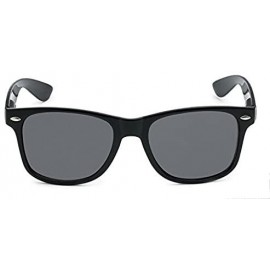 Wayfarer Classic Eyewear 80's Retro Large Horn Rimmed Style Sunglasses - Wayfarer / Black / Tint - CD12GHKZMBP $10.98