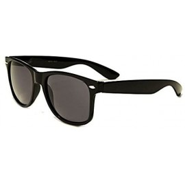Wayfarer Classic Eyewear 80's Retro Large Horn Rimmed Style Sunglasses - Wayfarer / Black / Tint - CD12GHKZMBP $10.98