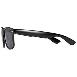 Wayfarer Classic Eyewear 80's Retro Large Horn Rimmed Style Sunglasses - Wayfarer / Black / Tint - CD12GHKZMBP $10.98