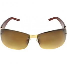 Rimless TU9303 Rimless Fashion Sunglasses - Amber - C511CB13TZB $11.71