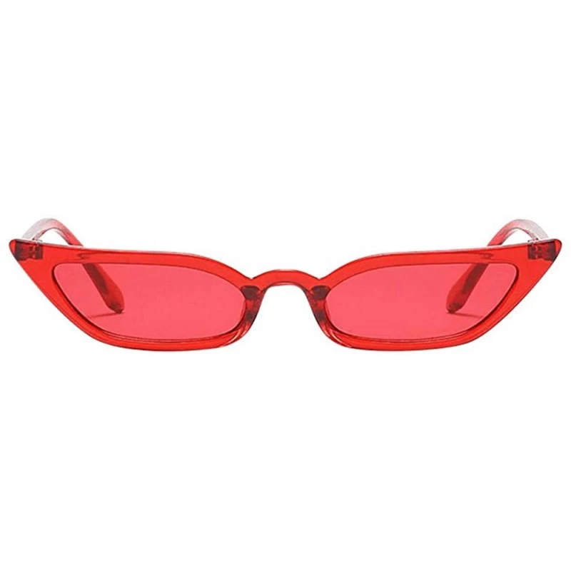 Cat Eye Sunglasses F_Gotal Polarized Aviator Military - Red - CZ18TR09NIN $8.08