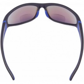 Sport Sports Bifocal Sunglasses UV 400 Protection Reading Sunglasses - Blue-mirror - CN18NOA3GRZ $8.08