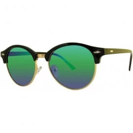 Rimless xc4246 polarized retro half rimless sunglasses man and women - Green - CQ18YLO39A7 $15.22