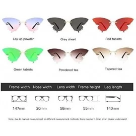 Butterfly Butterfly Sunglasses for Women Butterfly Sun Glasses Shades UV400 - Red Lens - CN190343GO3 $14.66
