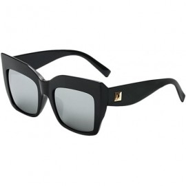 Square Non-Polarized Square Durable Sunglasses for Women Outdoor Fishing Driving - Silver - CX18DC9HDKM $14.95
