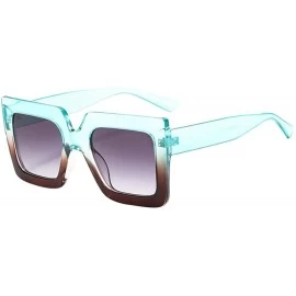 Rimless Pop Sunglasses Vintage Retro Big Frame Sunglasses Sunglasses Exaggerated Eyewear (E) - E - CC18R3R7R3C $10.68