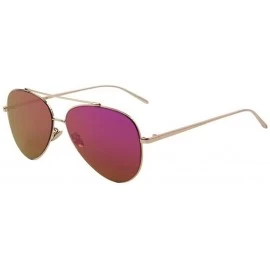 Rimless Women UV400 Sunglass Men Ultralight Flat Coating Mirror Lens Sunglasses - Purple - CJ17YZQSNWL $21.73
