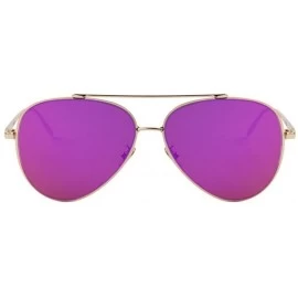 Rimless Women UV400 Sunglass Men Ultralight Flat Coating Mirror Lens Sunglasses - Purple - CJ17YZQSNWL $12.92