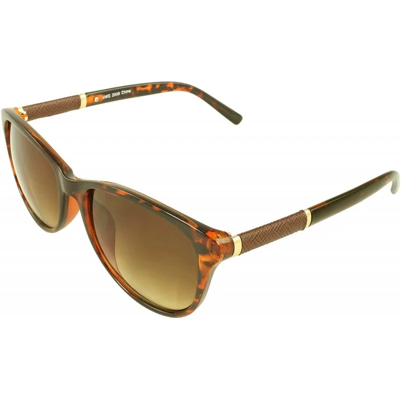 Cat Eye SWG2009 Cat Eye Fashion Sunglasses - Brown Leopard - CV11CQC11GT $10.35