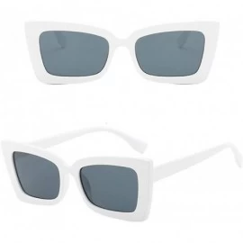 Rectangular Vintage Polarized Sunglasses - REYO Adult Retro Irregular Sunglasses Eyewear Fashion Radiation Protection - F - C...