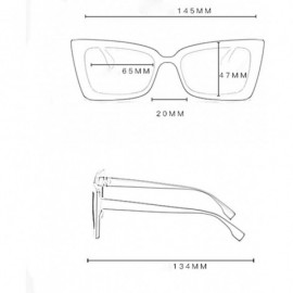 Rectangular Vintage Polarized Sunglasses - REYO Adult Retro Irregular Sunglasses Eyewear Fashion Radiation Protection - F - C...