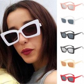 Rectangular Vintage Polarized Sunglasses - REYO Adult Retro Irregular Sunglasses Eyewear Fashion Radiation Protection - F - C...