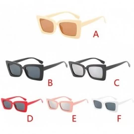Rectangular Vintage Polarized Sunglasses - REYO Adult Retro Irregular Sunglasses Eyewear Fashion Radiation Protection - F - C...