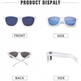 Square Polarized Sunglasses for Women Men UV400 Vintage Individuality Sun Glasses - C3 - CZ199CNTYXG $18.15