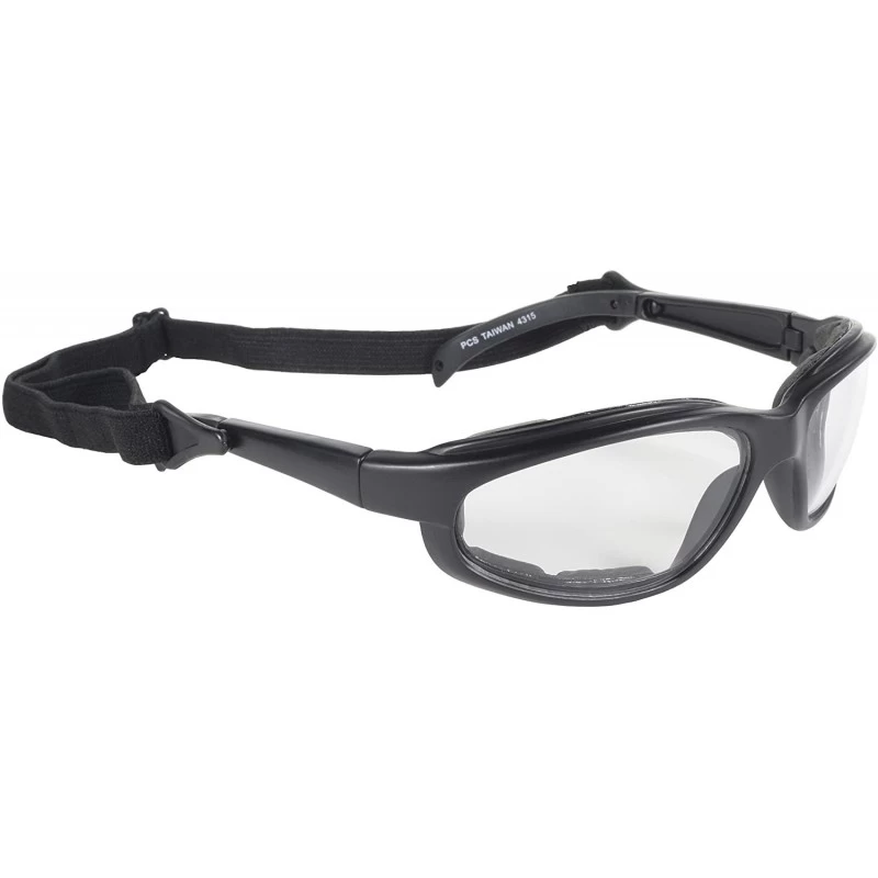 Sport Freedom Padded Riding Sunglasses with Detacheable Strap (Black Frame/Clear Lens) - CI1166ETE2B $11.41