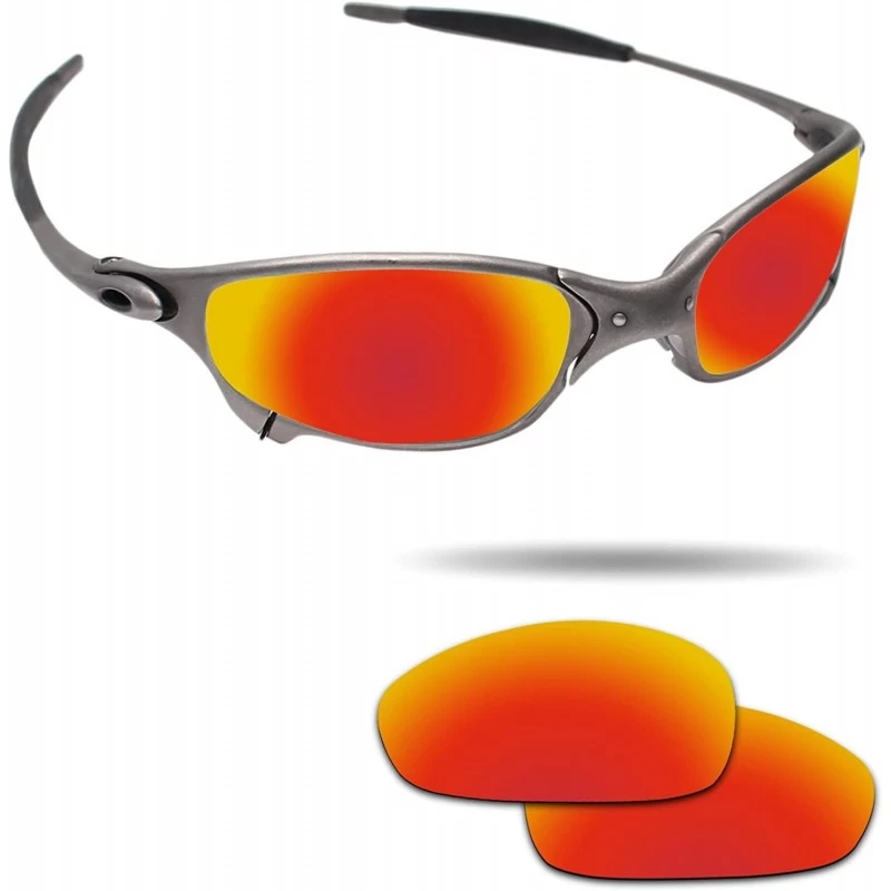 Aviator Replacement Lenses Juliet Sunglasses - Various Colors - Fire Red - Anti4s Mirror Polarized - CY18NAM3085 $18.04