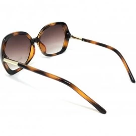 Oversized Womens Sunglasses 100% UV Protection - See Shapes & Colors - Brown/Red - CN18G7LNGYU $19.54