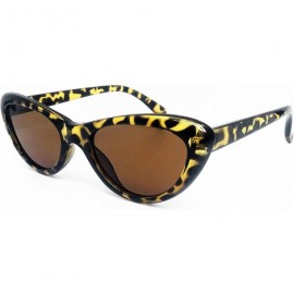 Cat Eye A3329 Clout Goggles Cat Eye Vintage Mod Style Retro Kurt Cobain Sunglasses - Leopard Brown - C318D98GIW4 $14.50