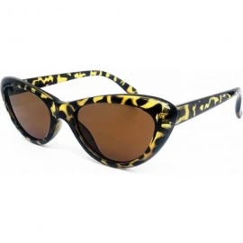 Cat Eye A3329 Clout Goggles Cat Eye Vintage Mod Style Retro Kurt Cobain Sunglasses - Leopard Brown - C318D98GIW4 $14.50