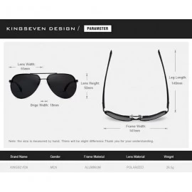Rectangular Genuine quality rimless pilot sunglasses ultra light Al-Mg fashion polarized and UV400 - Night Vision - C218GA3GA...