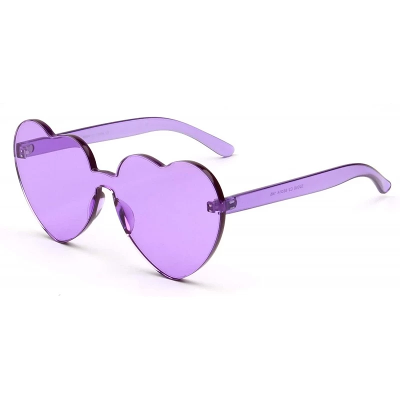 Goggle Women Heart Shape Fashion Sunglasses - Purple - CE18WU9KIGH $20.14