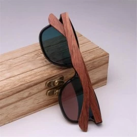 Square Wood Rimless Polarized Men's Sunglasses Square Frame Sun Glasses Women Sun Glasses - Gray Bubinga Wood - C5194O3G7CN $...