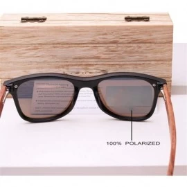 Square Wood Rimless Polarized Men's Sunglasses Square Frame Sun Glasses Women Sun Glasses - Gray Bubinga Wood - C5194O3G7CN $...