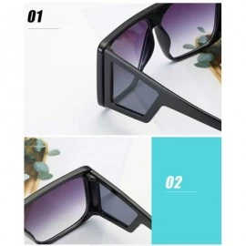 Goggle Owersized Aviator Sunglasses Polarized-One Piece Mirror Shade Glasses Unisex - F - CX190ECNKA9 $37.06