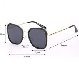 Aviator Women's sunglasses Korean version of polarized sunglasses in Europe and America - B - CC18QRIZUG8 $39.77