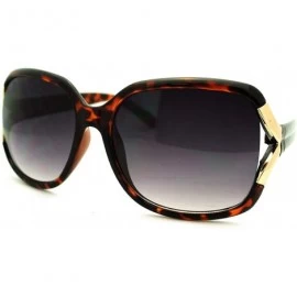 Square Women's Sunglasses Classy Designer Square Frame Shades - Tortoise - CP11QKI1YK3 $10.94