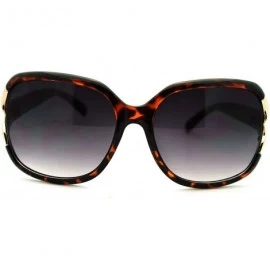 Square Women's Sunglasses Classy Designer Square Frame Shades - Tortoise - CP11QKI1YK3 $10.94