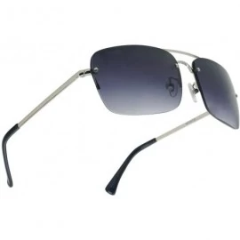 Rectangular Gradient Readers Strength Sunglasses Gunmetal - Silver Frame - Black Gradient - CV18U27GDRW $12.34