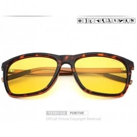 Aviator Men Polarized Night Driving Sunglasses Women Brand Designer Yellow Y276Y C1 BOX - Y276y C2 Box - CT18XE9HH9Z $30.06