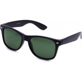 Wayfarer 80's Classic Horned Rim Vintage Polarized Anti-Glare 100% UV Protection Sunglasses for Women and Men - C418H4HEE6S $...