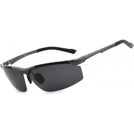 Sport Sunglasses Polarized UV 400 Protection Aluminum Magnesium Sport Driving Glasses with Case - Darkgraylens - CE18TE4A0L3 ...